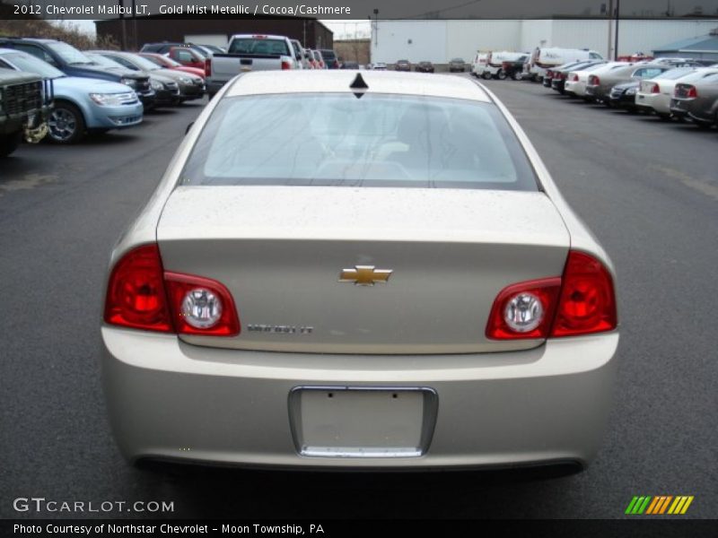 Gold Mist Metallic / Cocoa/Cashmere 2012 Chevrolet Malibu LT