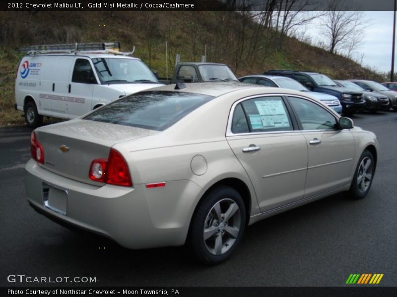 Gold Mist Metallic / Cocoa/Cashmere 2012 Chevrolet Malibu LT