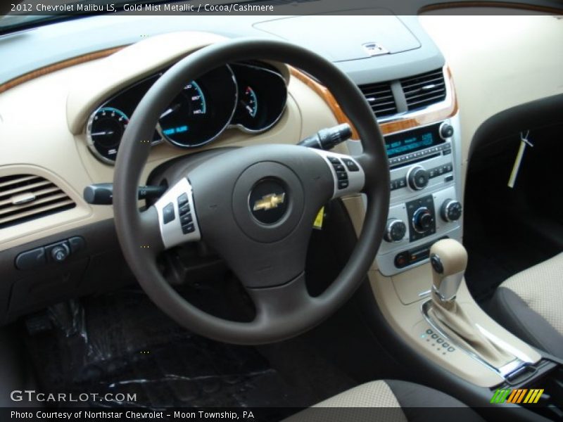 Gold Mist Metallic / Cocoa/Cashmere 2012 Chevrolet Malibu LS
