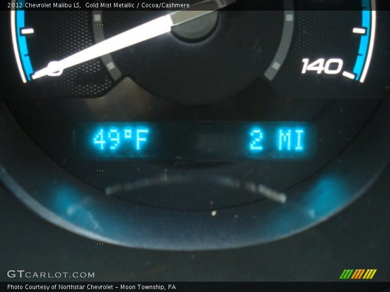 Gold Mist Metallic / Cocoa/Cashmere 2012 Chevrolet Malibu LS