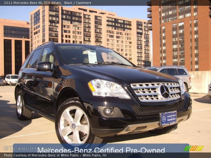 Black / Cashmere 2011 Mercedes-Benz ML 350 4Matic