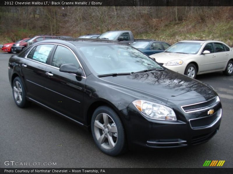 Black Granite Metallic / Ebony 2012 Chevrolet Malibu LT