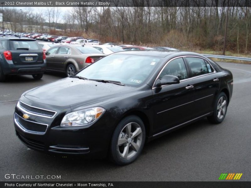 Black Granite Metallic / Ebony 2012 Chevrolet Malibu LT