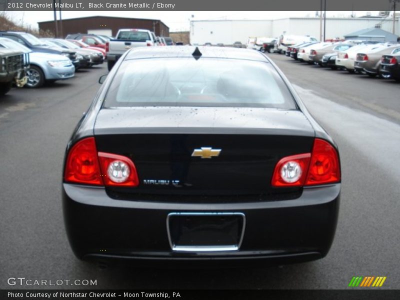 Black Granite Metallic / Ebony 2012 Chevrolet Malibu LT