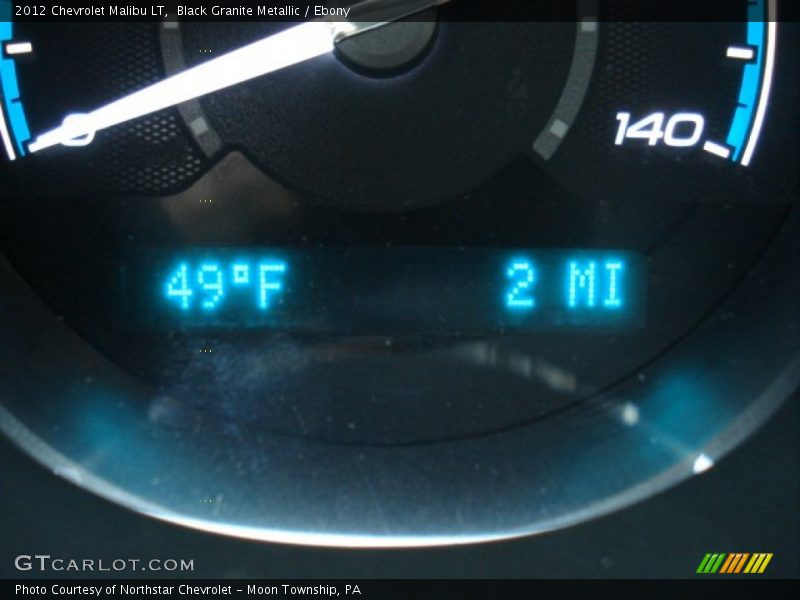 Black Granite Metallic / Ebony 2012 Chevrolet Malibu LT