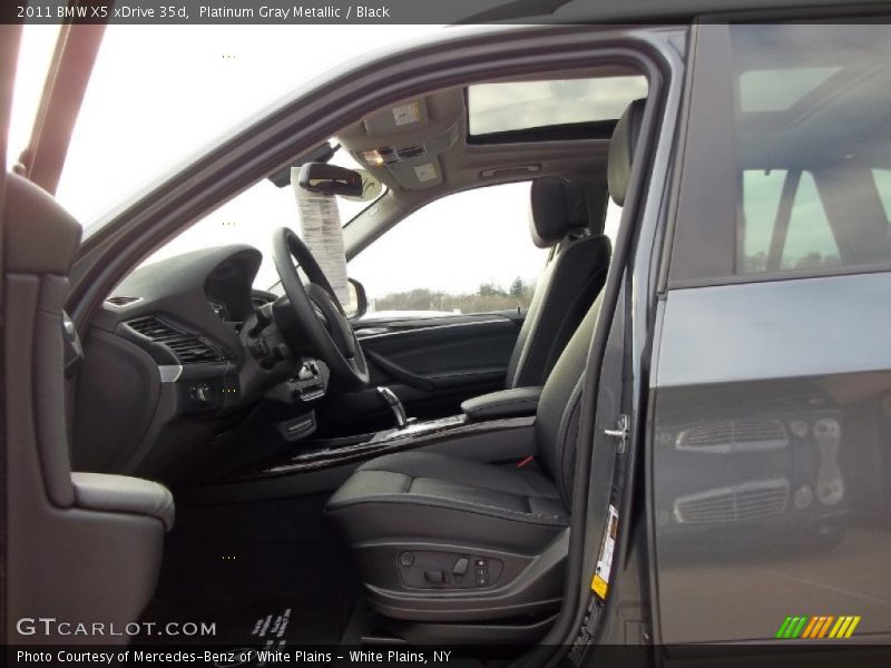 Platinum Gray Metallic / Black 2011 BMW X5 xDrive 35d
