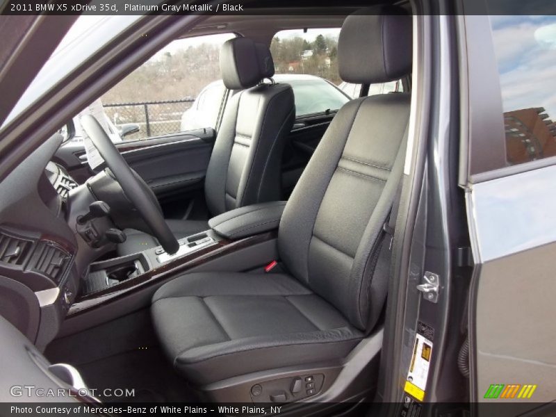 Platinum Gray Metallic / Black 2011 BMW X5 xDrive 35d