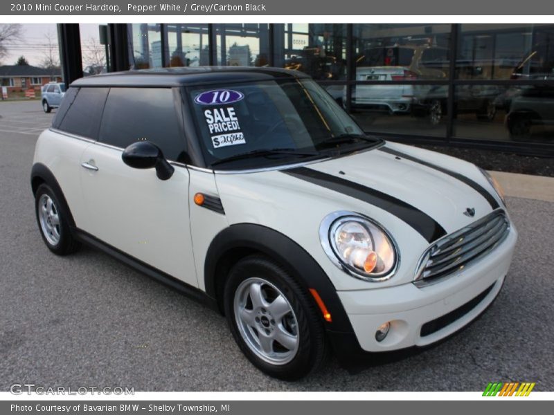 Pepper White / Grey/Carbon Black 2010 Mini Cooper Hardtop