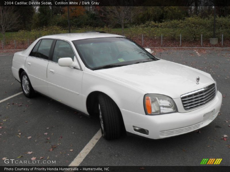 Cotillion White / Dark Gray 2004 Cadillac DeVille Sedan