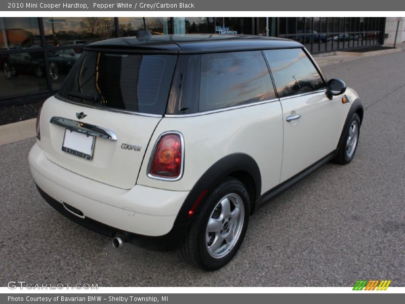 Pepper White / Grey/Carbon Black 2010 Mini Cooper Hardtop