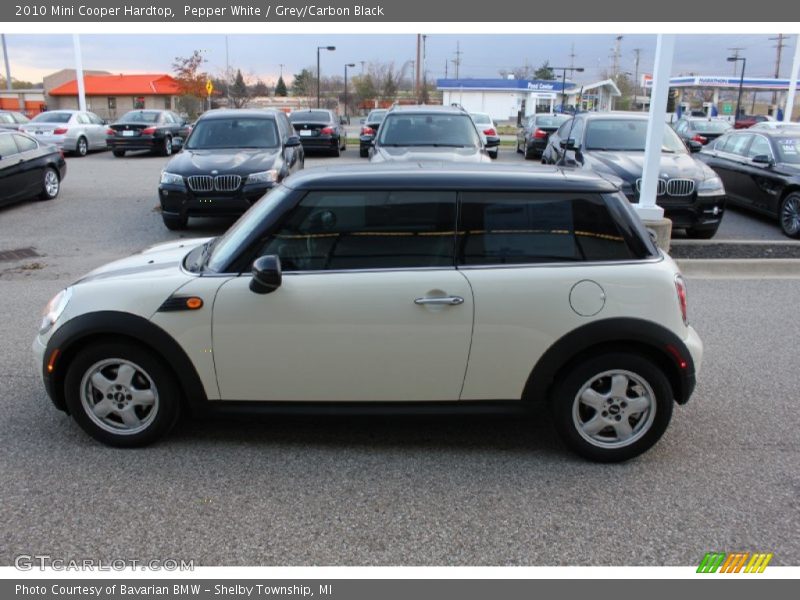 Pepper White / Grey/Carbon Black 2010 Mini Cooper Hardtop