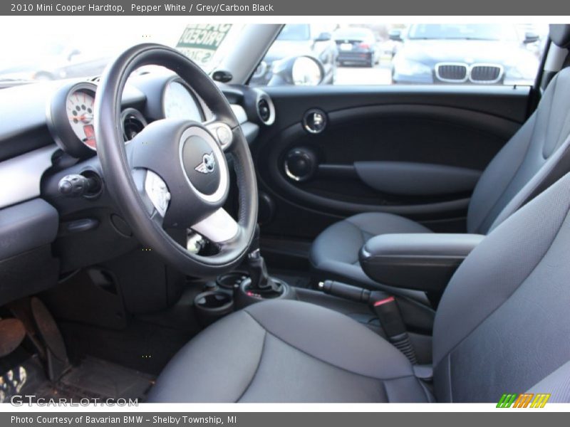 Pepper White / Grey/Carbon Black 2010 Mini Cooper Hardtop