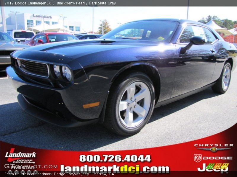 Blackberry Pearl / Dark Slate Gray 2012 Dodge Challenger SXT