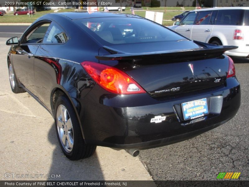 Carbon Black Metallic / Ebony 2009 Pontiac G6 GT Coupe