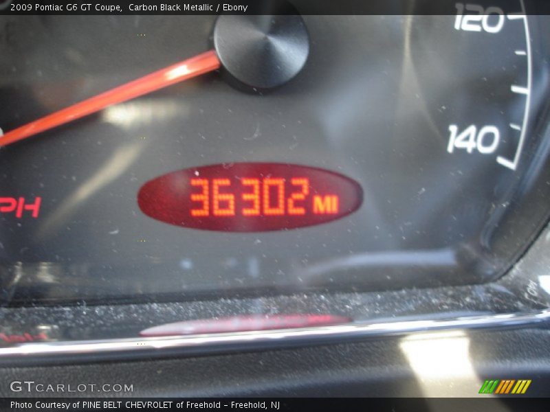 Carbon Black Metallic / Ebony 2009 Pontiac G6 GT Coupe