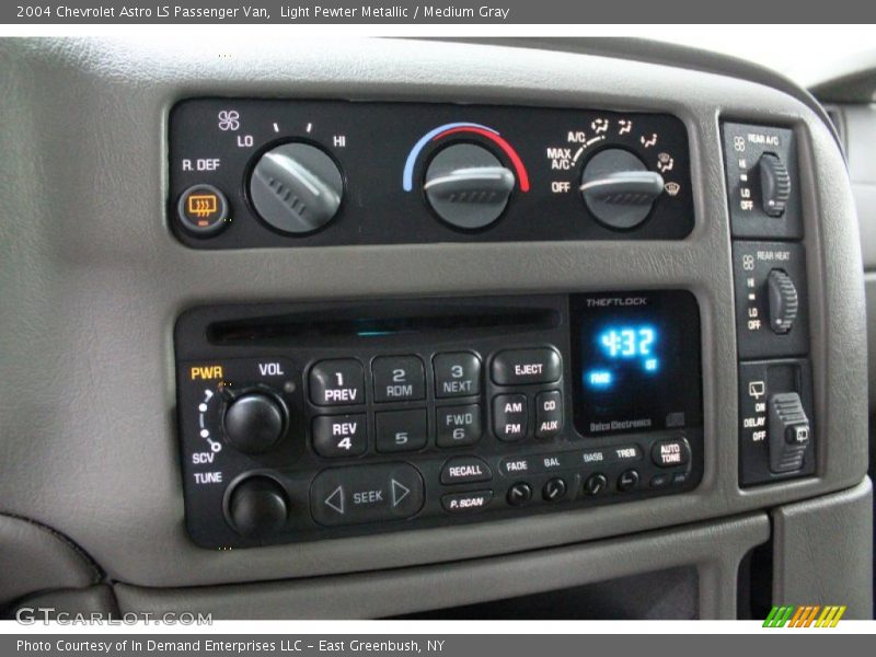 Controls of 2004 Astro LS Passenger Van