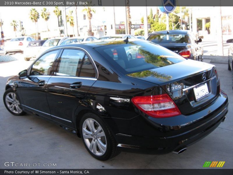 Black / Black 2010 Mercedes-Benz C 300 Sport