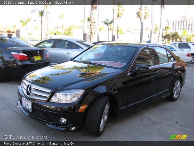 Black / Black 2010 Mercedes-Benz C 300 Sport