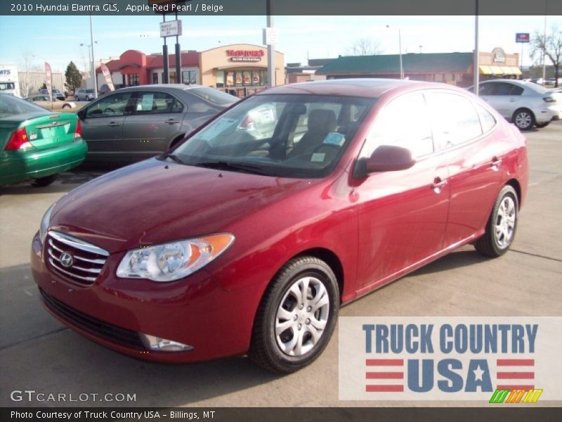 Apple Red Pearl / Beige 2010 Hyundai Elantra GLS