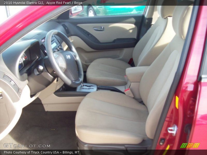 Apple Red Pearl / Beige 2010 Hyundai Elantra GLS