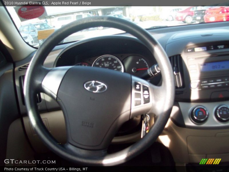 Apple Red Pearl / Beige 2010 Hyundai Elantra GLS