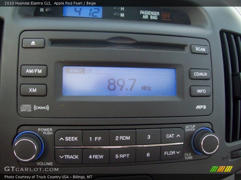 Apple Red Pearl / Beige 2010 Hyundai Elantra GLS