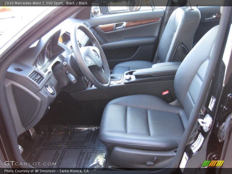 Black / Black 2010 Mercedes-Benz C 300 Sport