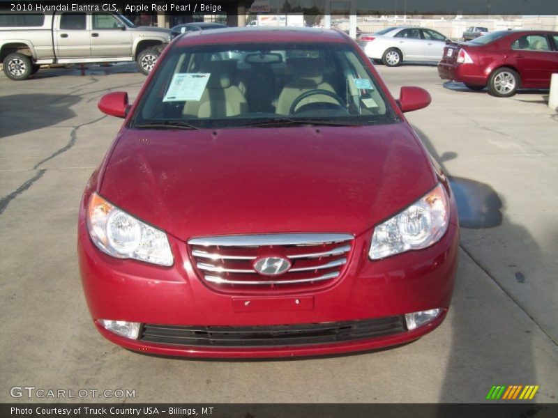 Apple Red Pearl / Beige 2010 Hyundai Elantra GLS