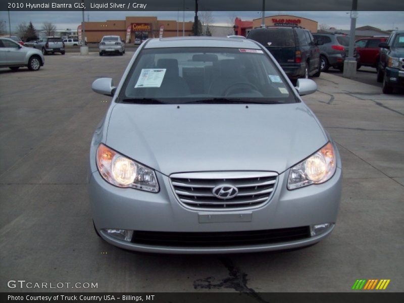 Liquid Silver / Gray 2010 Hyundai Elantra GLS