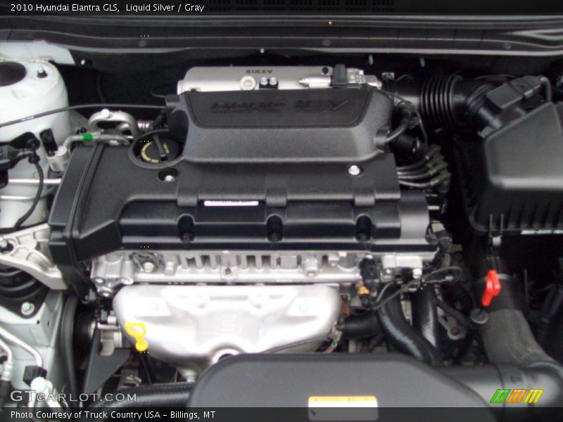 Liquid Silver / Gray 2010 Hyundai Elantra GLS