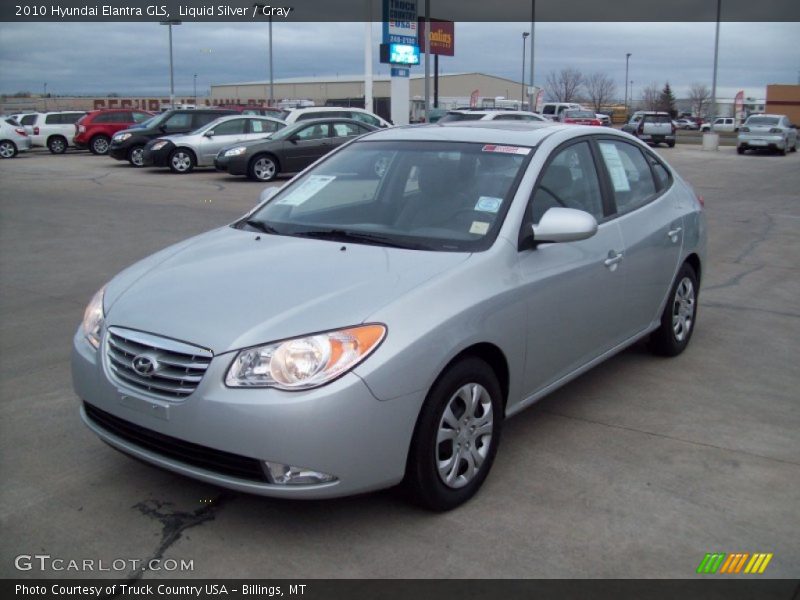 Liquid Silver / Gray 2010 Hyundai Elantra GLS