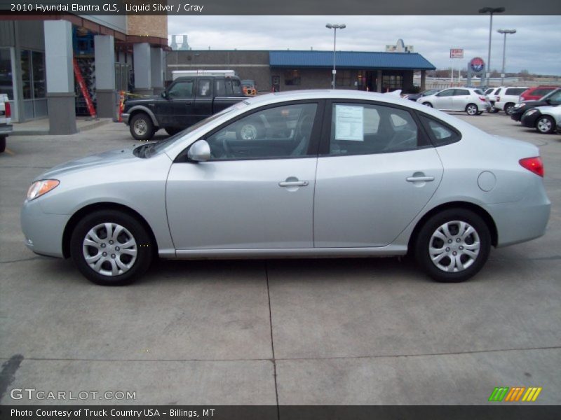 Liquid Silver / Gray 2010 Hyundai Elantra GLS