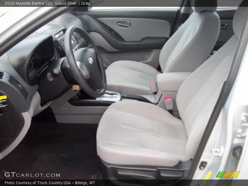 Liquid Silver / Gray 2010 Hyundai Elantra GLS