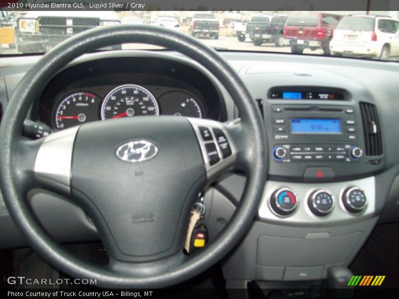 Liquid Silver / Gray 2010 Hyundai Elantra GLS