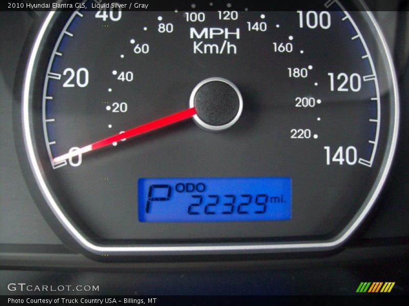 Liquid Silver / Gray 2010 Hyundai Elantra GLS