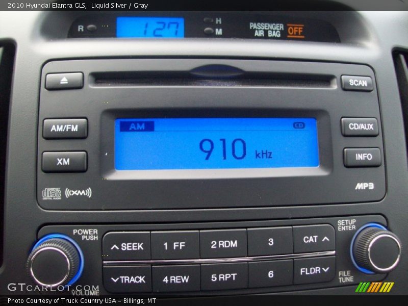 Liquid Silver / Gray 2010 Hyundai Elantra GLS