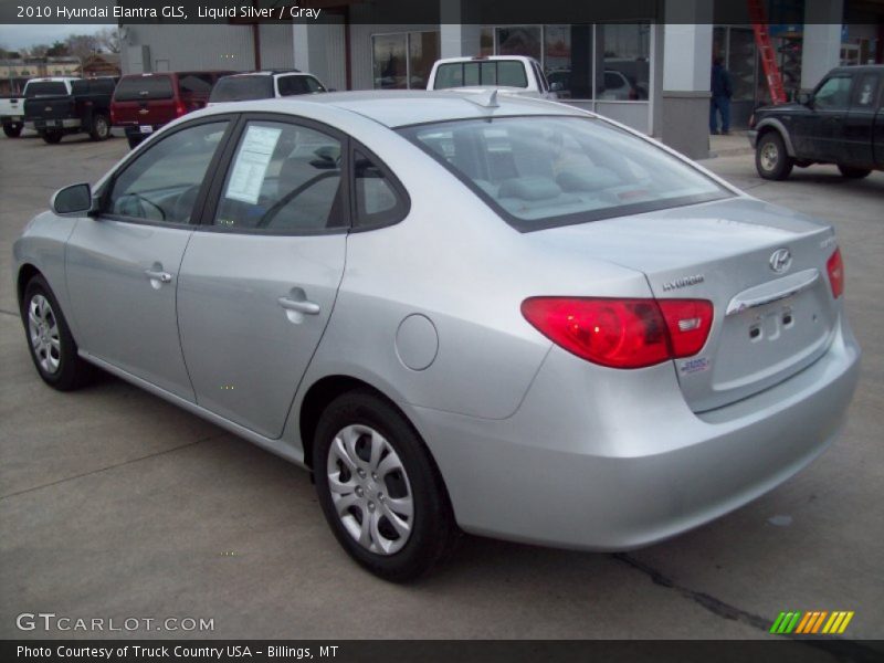 Liquid Silver / Gray 2010 Hyundai Elantra GLS