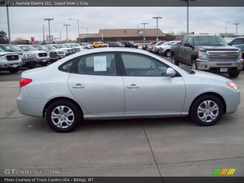 Liquid Silver / Gray 2010 Hyundai Elantra GLS