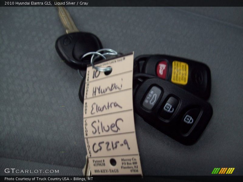 Liquid Silver / Gray 2010 Hyundai Elantra GLS