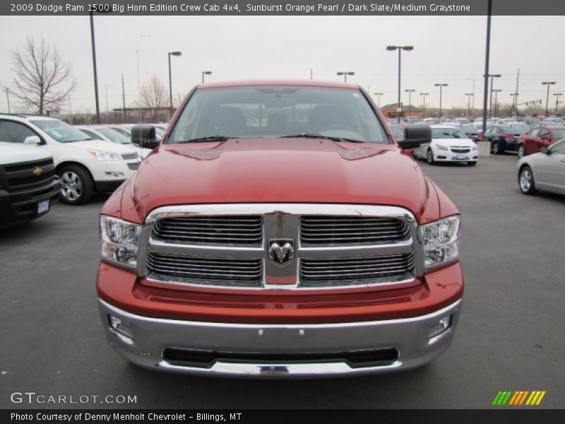 Sunburst Orange Pearl / Dark Slate/Medium Graystone 2009 Dodge Ram 1500 Big Horn Edition Crew Cab 4x4
