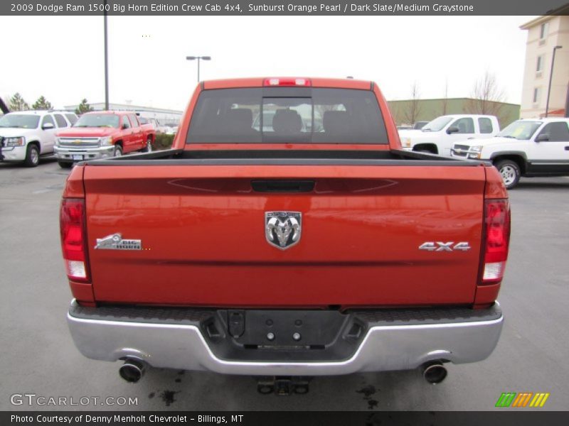 Sunburst Orange Pearl / Dark Slate/Medium Graystone 2009 Dodge Ram 1500 Big Horn Edition Crew Cab 4x4