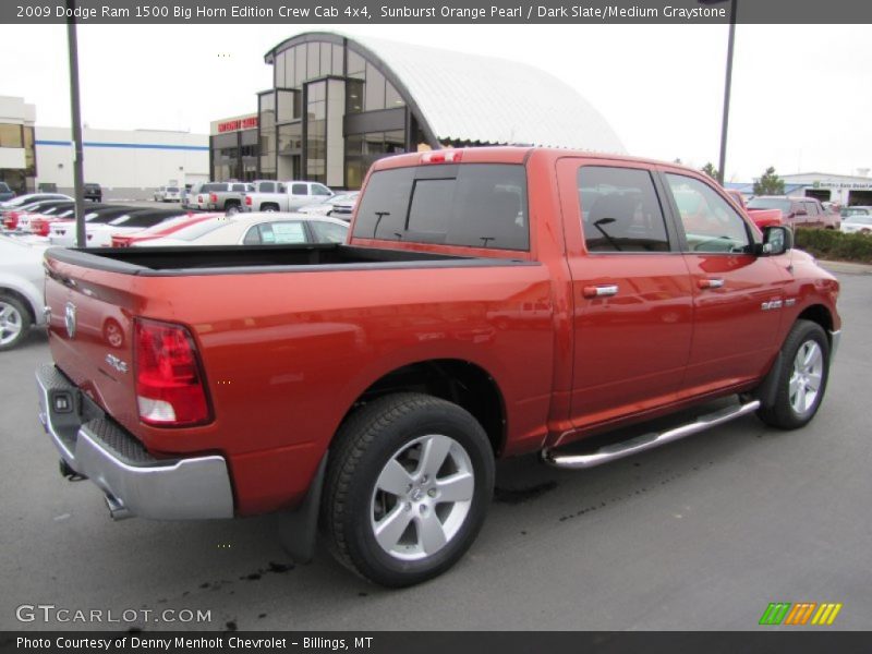 Sunburst Orange Pearl / Dark Slate/Medium Graystone 2009 Dodge Ram 1500 Big Horn Edition Crew Cab 4x4