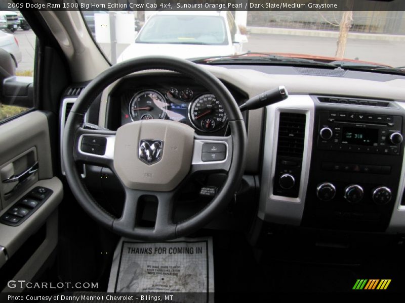 Sunburst Orange Pearl / Dark Slate/Medium Graystone 2009 Dodge Ram 1500 Big Horn Edition Crew Cab 4x4