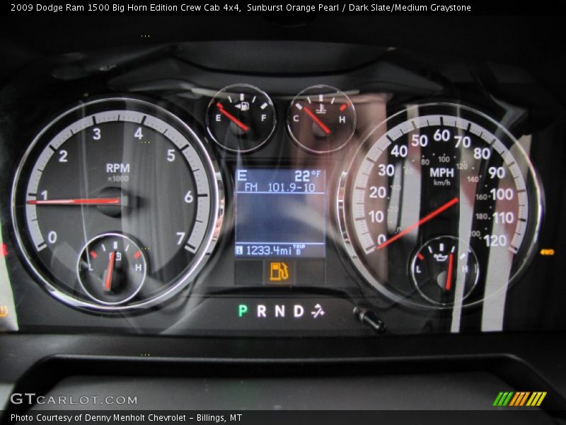 Sunburst Orange Pearl / Dark Slate/Medium Graystone 2009 Dodge Ram 1500 Big Horn Edition Crew Cab 4x4