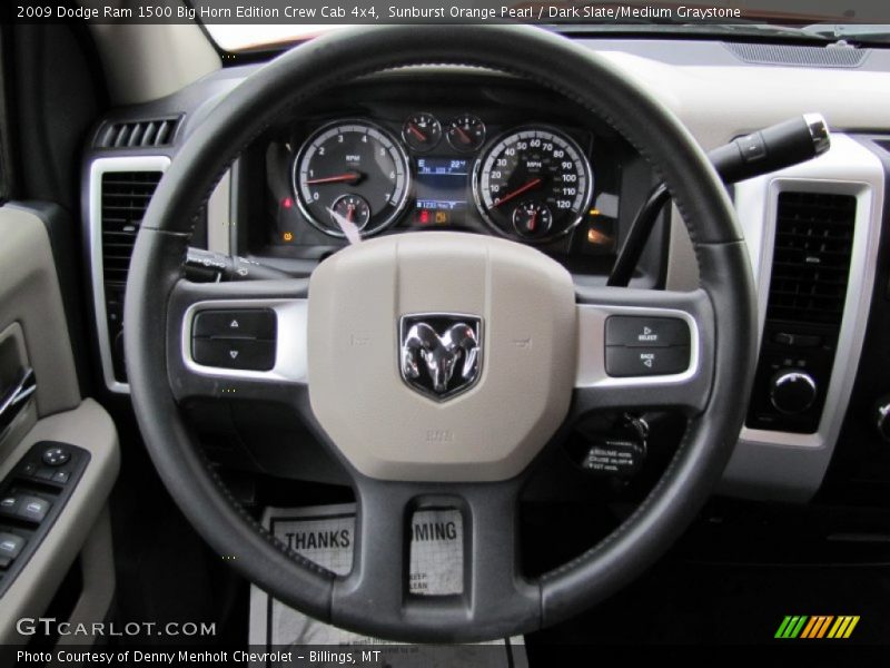 Sunburst Orange Pearl / Dark Slate/Medium Graystone 2009 Dodge Ram 1500 Big Horn Edition Crew Cab 4x4