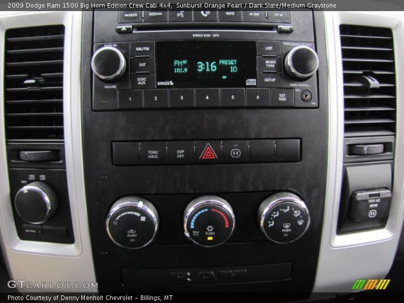 Sunburst Orange Pearl / Dark Slate/Medium Graystone 2009 Dodge Ram 1500 Big Horn Edition Crew Cab 4x4