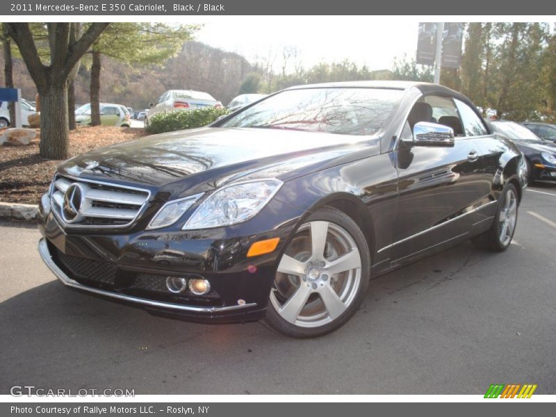 Black / Black 2011 Mercedes-Benz E 350 Cabriolet
