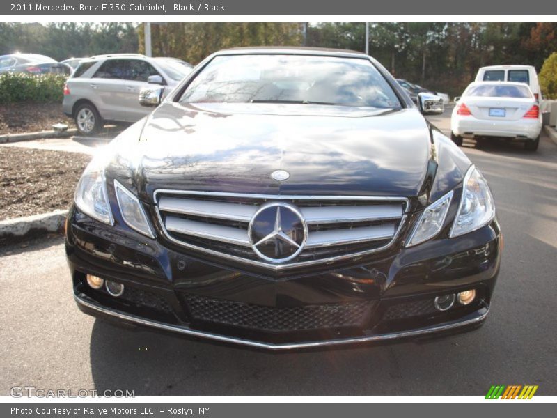 Black / Black 2011 Mercedes-Benz E 350 Cabriolet