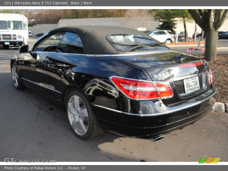 Black / Black 2011 Mercedes-Benz E 350 Cabriolet