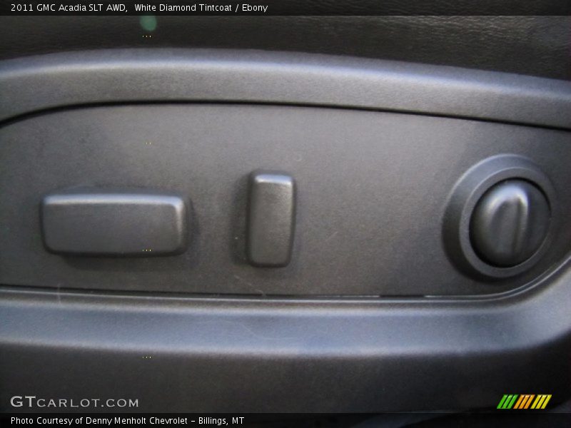 White Diamond Tintcoat / Ebony 2011 GMC Acadia SLT AWD